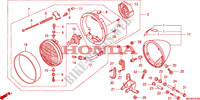 PROJECTEUR(VT750C2B_E) pour Honda SHADOW VT 750 PHANTOM de 2011