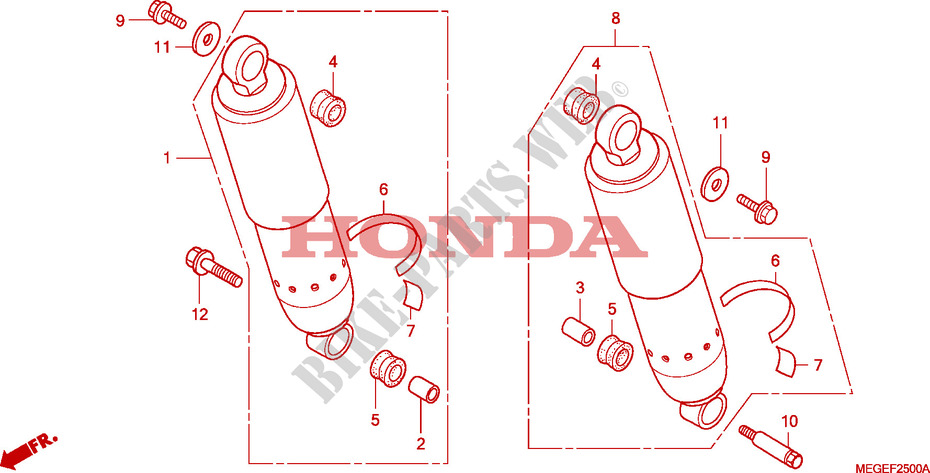 FILTRE A AIR pour Honda SHADOW VT 750 PHANTOM de 2011