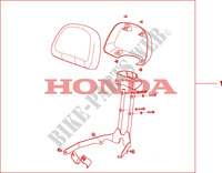 DOSSERET RP179P pour Honda 700 DN01 EASY RIDER de 2008