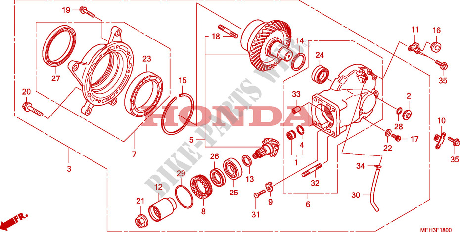 COUPLE CONIQUE pour Honda 700 DN01 de 2009