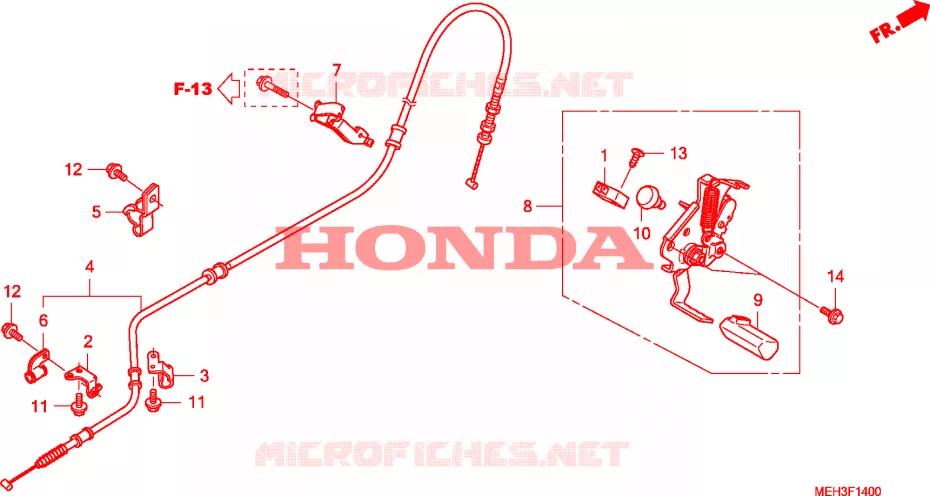 FREIN DE STATIONNEMENT Honda MOTO 700 DN01 2008  NSA700A8