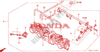 CORPS DE PAPILLON(ENS.) pour Honda CB 1300 ABS FAIRING de 2005