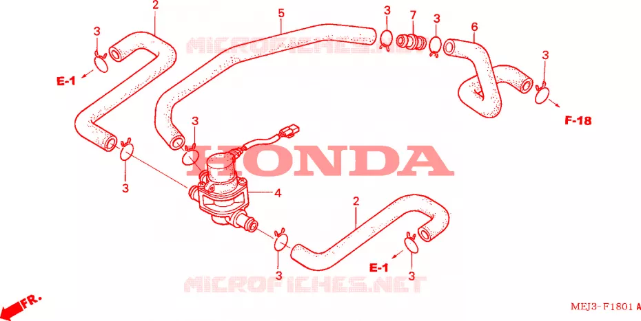COMMANDE INJECTION D'AIR SOUPAPE Honda MOTO 1300 CB 2003  CB1300F3