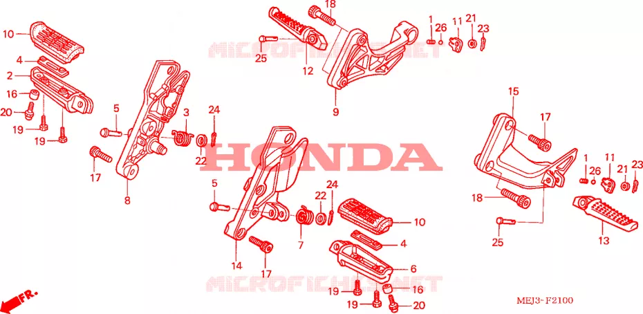 REPOSE PIED Honda MOTO 1300 CB 2003  CB1300F13