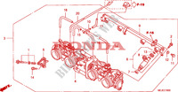 CORPS DE PAPILLON(ENS.) pour Honda CB 1300 ABS FAIRING de 2006