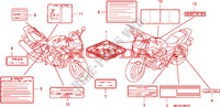 ETIQUETTE DE PRECAUTIONS (CB1300S/SA) pour Honda CB 1300 S FAIRING de 2007