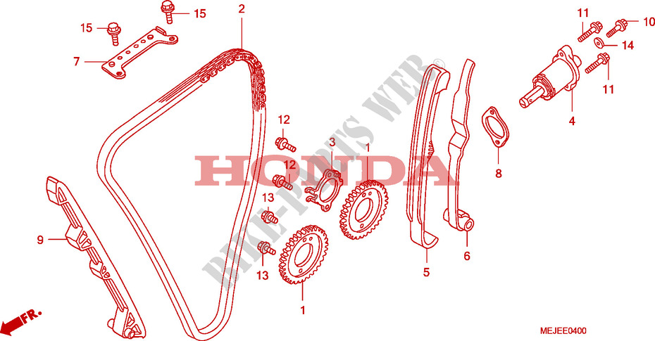CHAINE DE DISTRIBUTION   TENDEUR pour Honda CB 1300 ABS FAIRING de 2006