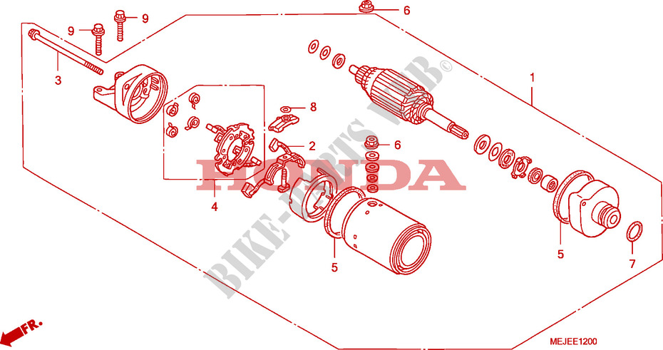 DEMARREUR pour Honda CB 1300 ABS FAIRING de 2006
