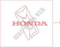 PROTECTION DE RESERVOIR HRC pour Honda CBR 1000 RR FIREBLADE de 2005
