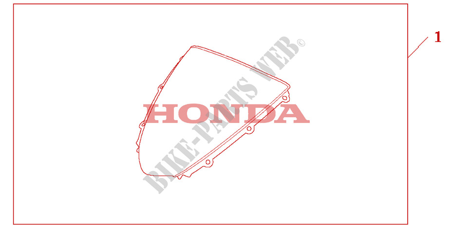 PARE BRISE pour Honda CBR 1000 RR FIREBLADE de 2005