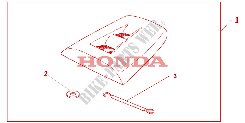 SEAT COWL  *NH1* pour Honda CBR 1000 RR FIREBLADE de 2005