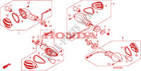 CLIGNOTANT(3) pour Honda CBR 600 RR ABS TRICOLORE de 2011