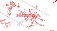 ETRIER DE FREIN ARRIERE(CBR600RR) pour Honda CBR 600 RR GRIS ORANGE de 2011