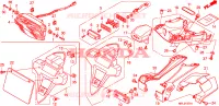 FEU ARRIERE(CBR1000RRA,B/RAA,B) pour Honda CBR 1000 RR FIREBLADE ABS NOIRE de 2011
