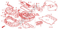 FILTRE A AIR pour Honda CBR 1000 RR FIREBLADE ABS TRICOLOUR de 2011