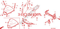 PANNEAU SUPERIEUR(1) pour Honda CBR 1000 RR FIREBLADE NOIRE de 2010