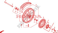 ROUE AVANT pour Honda VT 1300 C de 2011