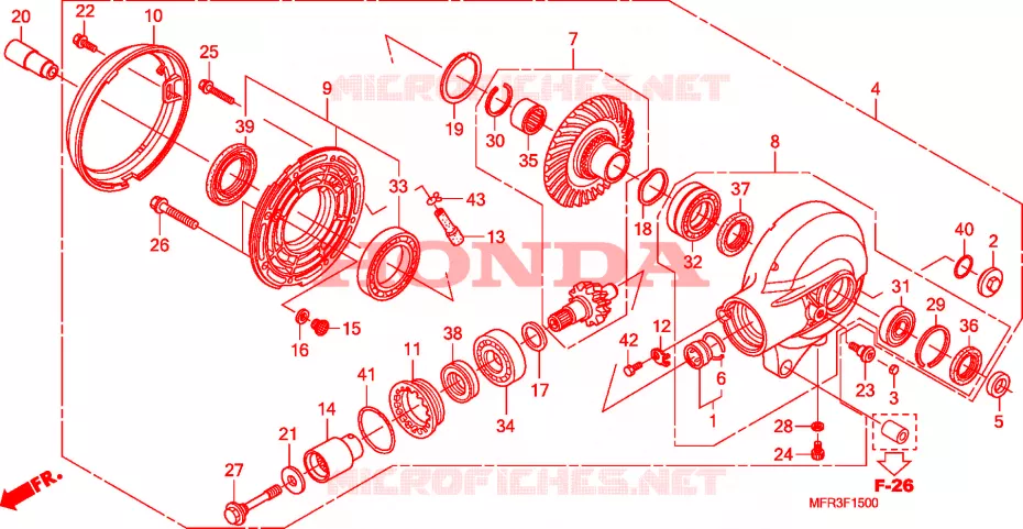 COUPLE CONIQUE Honda MOTO 1300 VT 2011  VT1300CXA