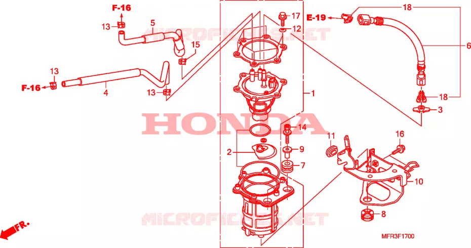 POMPE A ESSENCE Honda MOTO 1300 VT 2011  VT1300CXA