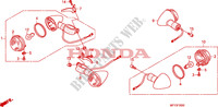 CLIGNOTANT pour Honda VT 1300 C ABS de 2010