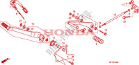 PEDALE pour Honda VT 1300 C ABS de 2010