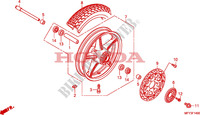 ROUE AVANT(VT1300CR/CRA) pour Honda VT 1300 C ABS de 2010