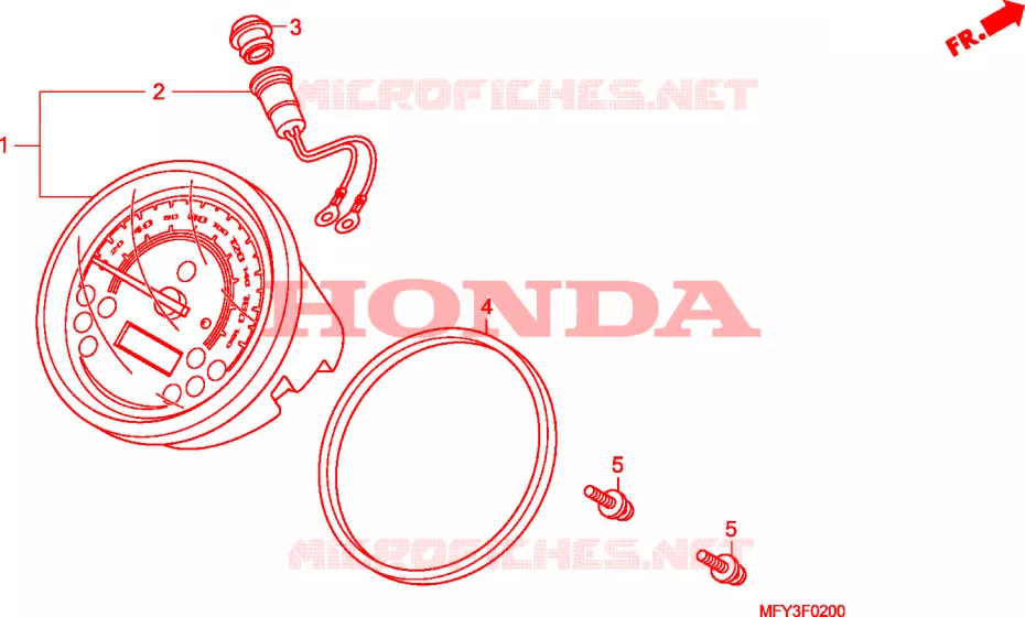 COMPTEUR Honda MOTO 1300 VT 2012  VT1300CSAB