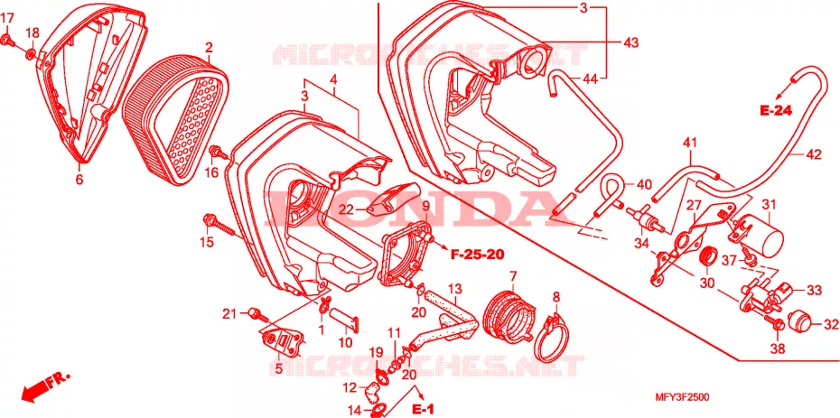 FILTRE A AIR Honda MOTO 1300 VT 2011  VT1300CRB