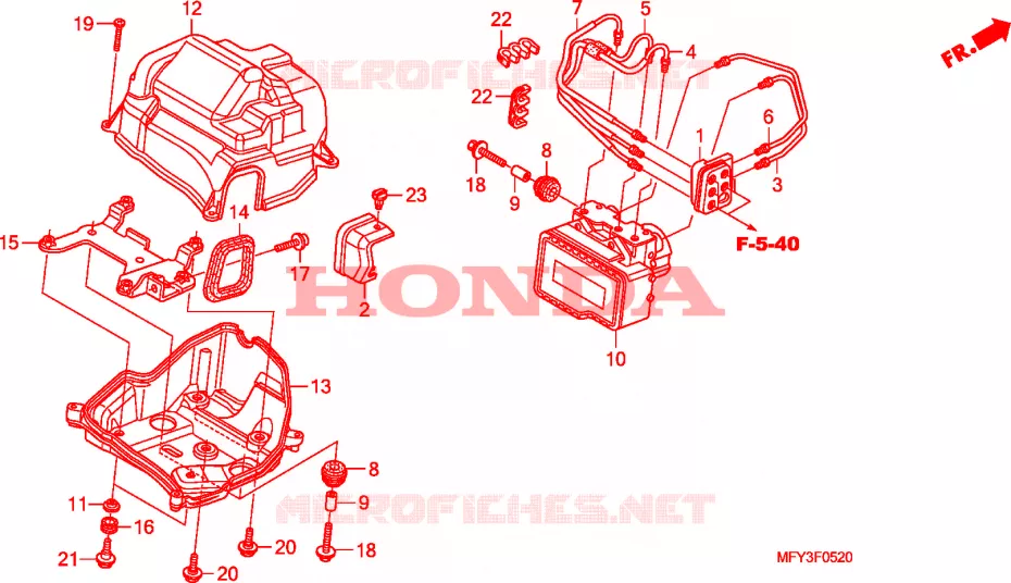MODULATEUR ABS Honda MOTO 1300 VT 2011  VT1300CSAB