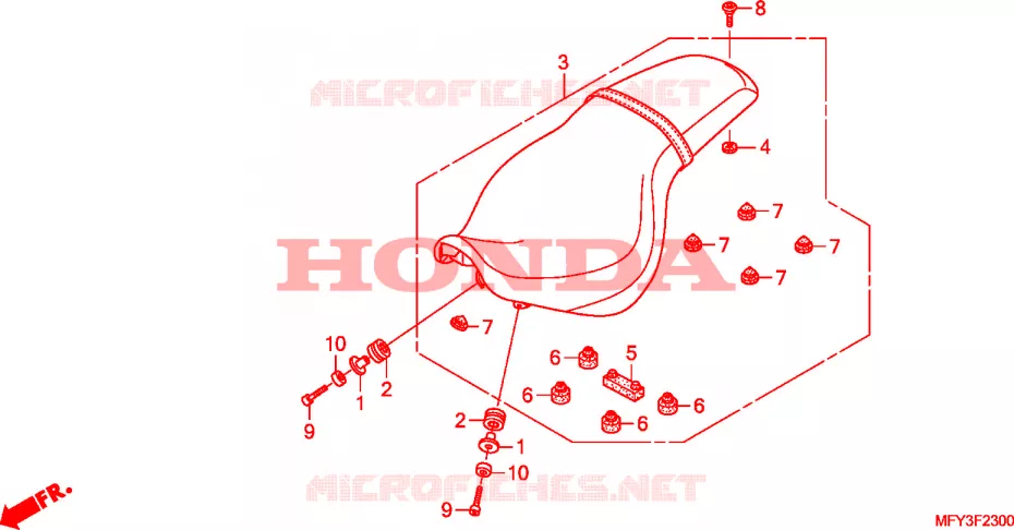 SELLE Honda MOTO 1300 VT 2011  VT1300CSAB