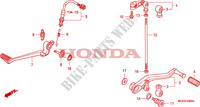 PEDALE pour Honda VFR 1200 DCT de 2010