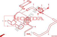SYSTÈME DE RECYCLAGE DES GAZ pour Honda VFR 1200 DCT de 2010