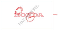 DECO DE CARTER QUASAR SILVER pour Honda CBF 1000 F ABS 98HP de 2011