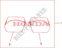 SACOCHES INTERIEUR DE VALISES 33/35L pour Honda CBF 1000 F ABS TS de 2011
