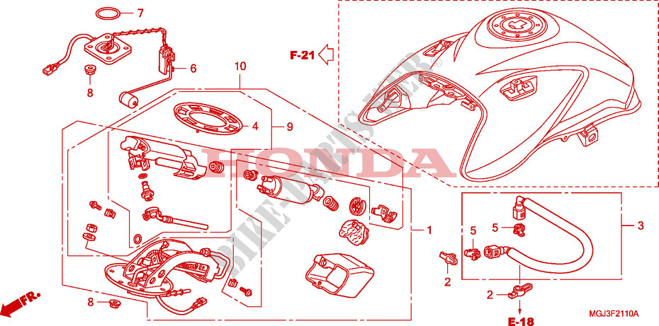 POMPE A ESSENCE pour Honda CBF 1000 F ABS 98HP de 2010