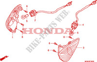 CLIGNOTANT AVANT(CBF600S/SA) pour Honda CBF 600 FAIRING ABS de 2010