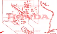 MAITRE CYLINDRE DE FREIN AVANT pour Honda XR 600 R de 1990