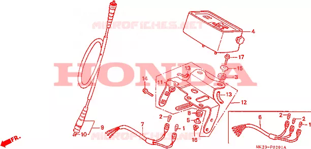COMPTEUR Honda MOTO 600 XR 1990  XR600RL
