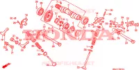 ARBRE A CAMES/SOUPAPE(2) pour Honda XBR 500 27HP de 1988