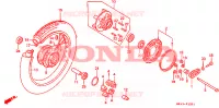 ROUE ARRIERE(2) pour Honda XBR 500 de 1987