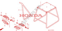 BEQUILLE   REPOSE PIEDS pour Honda CR 500 R de 1992