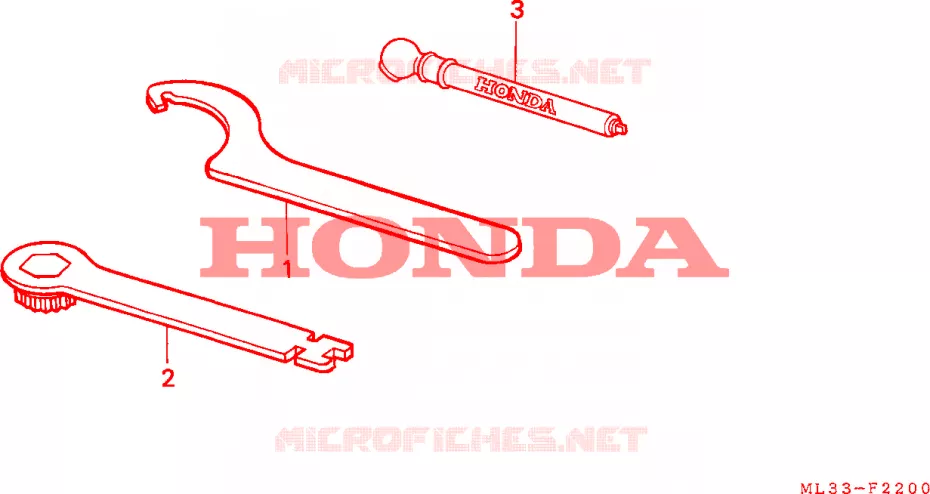 OUTIL Honda MOTO 500 CR 1997  CR500RV