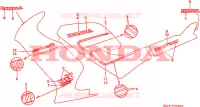 RAYURE/MARQUE(1) pour Honda VFR 750 de 1987
