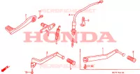 SELECTEUR   PEDALE DE FREIN pour Honda VFR 750 de 1987