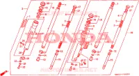 FOURCHE pour Honda CMX 450 de 1987