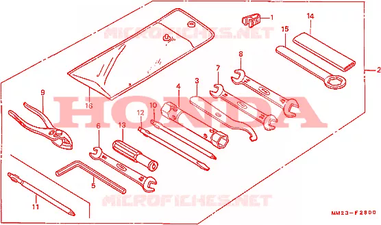OUTIL Honda MOTO 450 CM 1987  CMX450CH