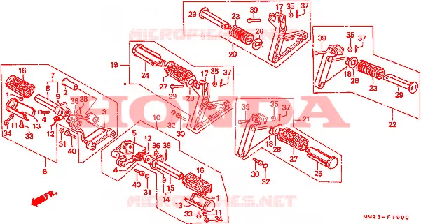 REPOSE PIED Honda MOTO 450 REBEL 1986  CMX450CG
