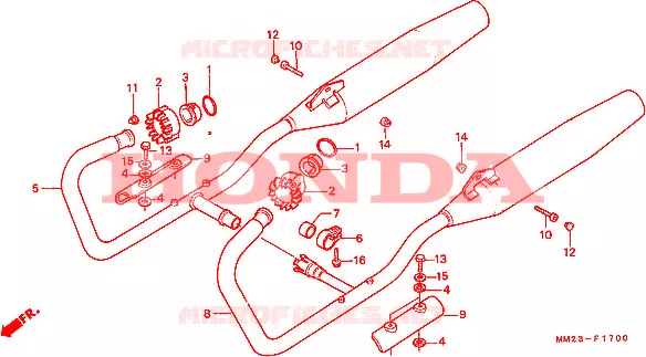 SILENCIEUX D'ECHAPPEMENT Honda MOTO 450 REBEL 1987  CMX450CH