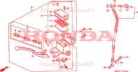 MAITRE CYLINDRE DE FREIN AVANT pour Honda VT 1100 SHADOW de 1994