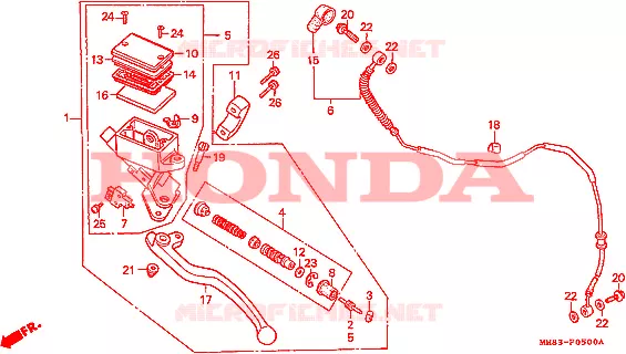 EMBRAYAGE Honda MOTO 1100 SHADOW 1993  VT1100CP